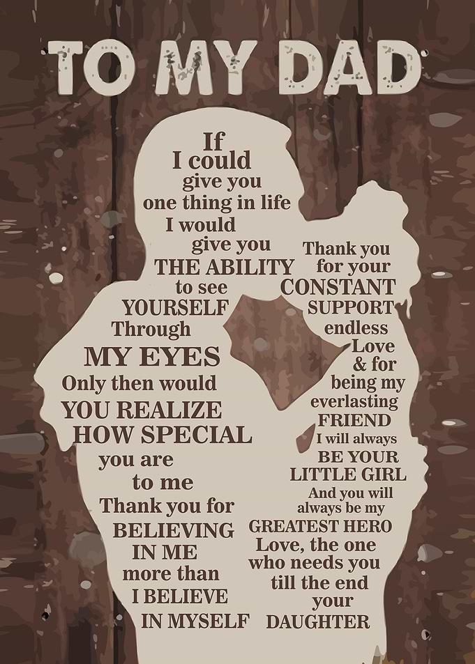 To My Dad Gift For Dad