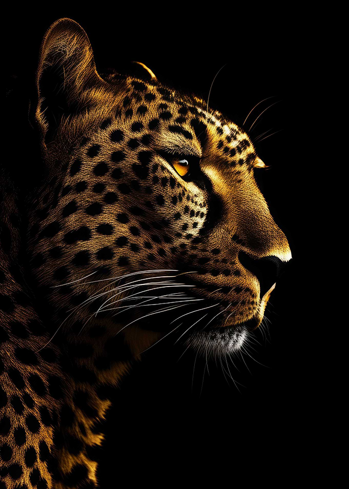 Gold Dark Animal