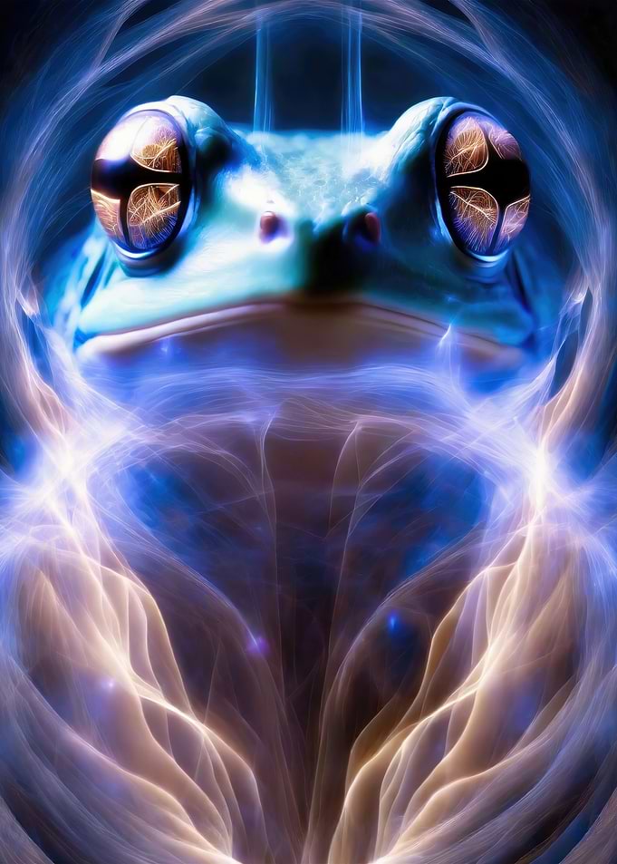 Mystical Frog Portrait