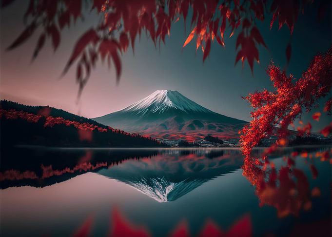 cherry blossom japan fuji