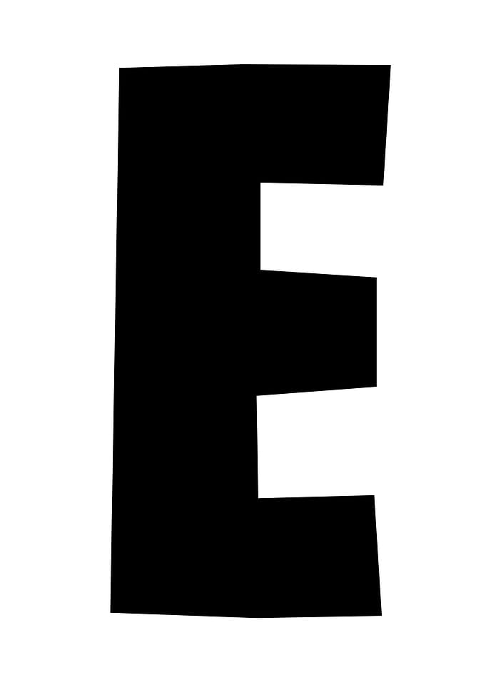 Capital Letter E