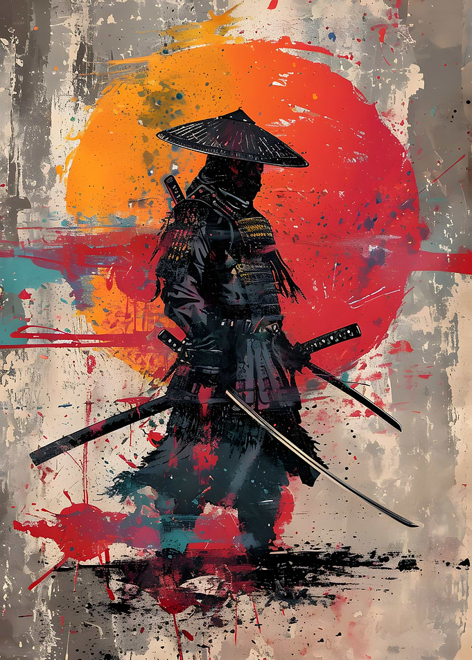 Samurai Japanese Sunset