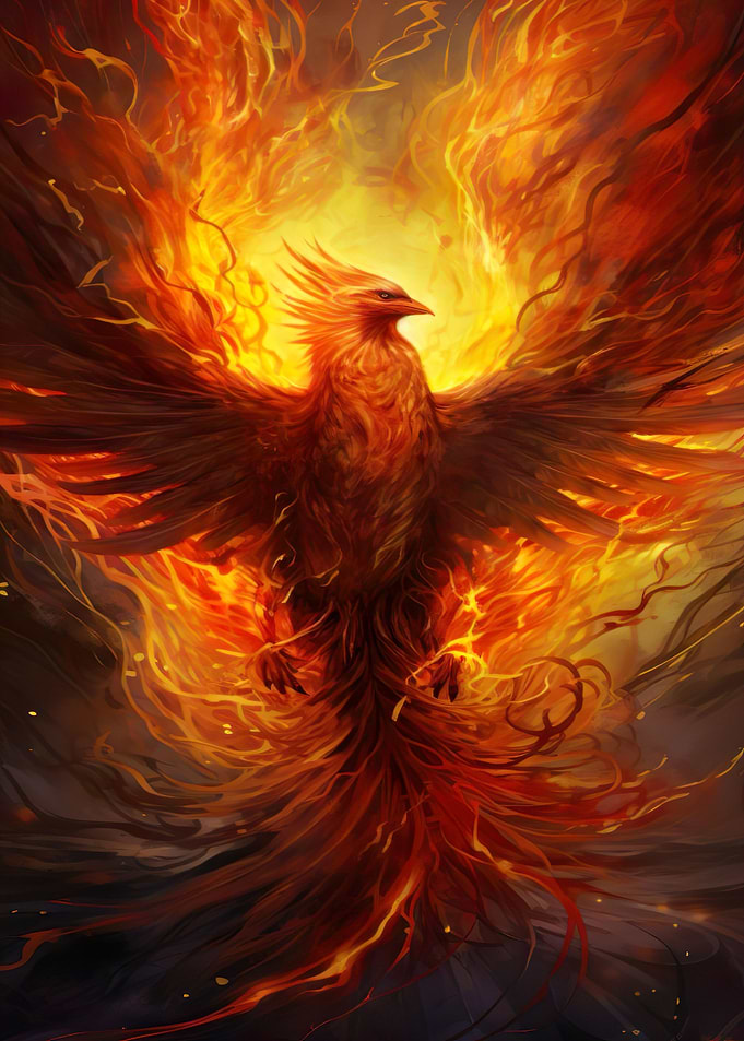 Mystical Phoenix Bird