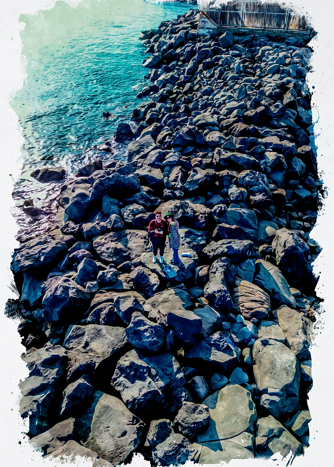 A couple on the cliffs