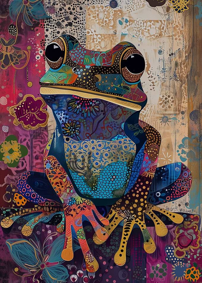 Eclectic Boho Frog