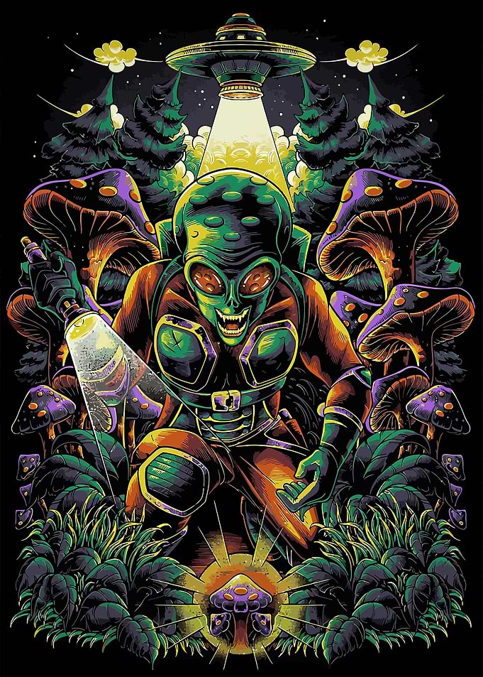 Mushroom Geeks Alien