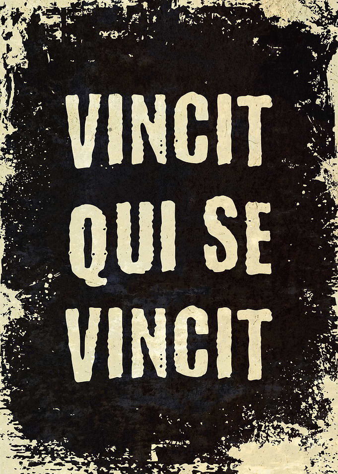 Vincit Qui Se Vincit Latin