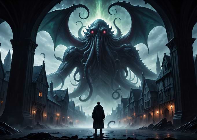 A gigantic cosmic horror