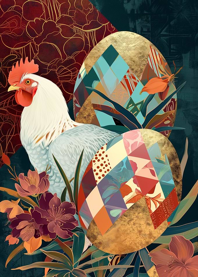 Eclectic Boho Chicken Eggs