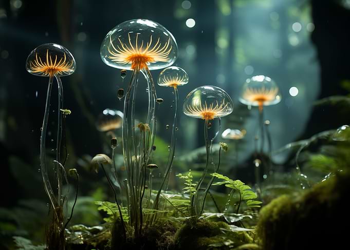 Glowing Canopy Shrooms