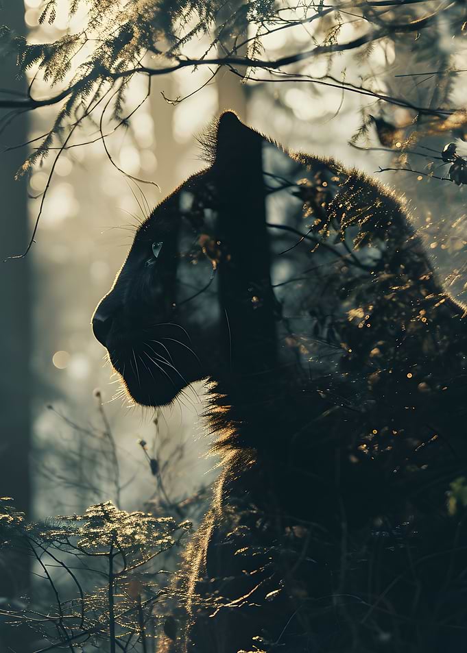 Panther Double Exposure
