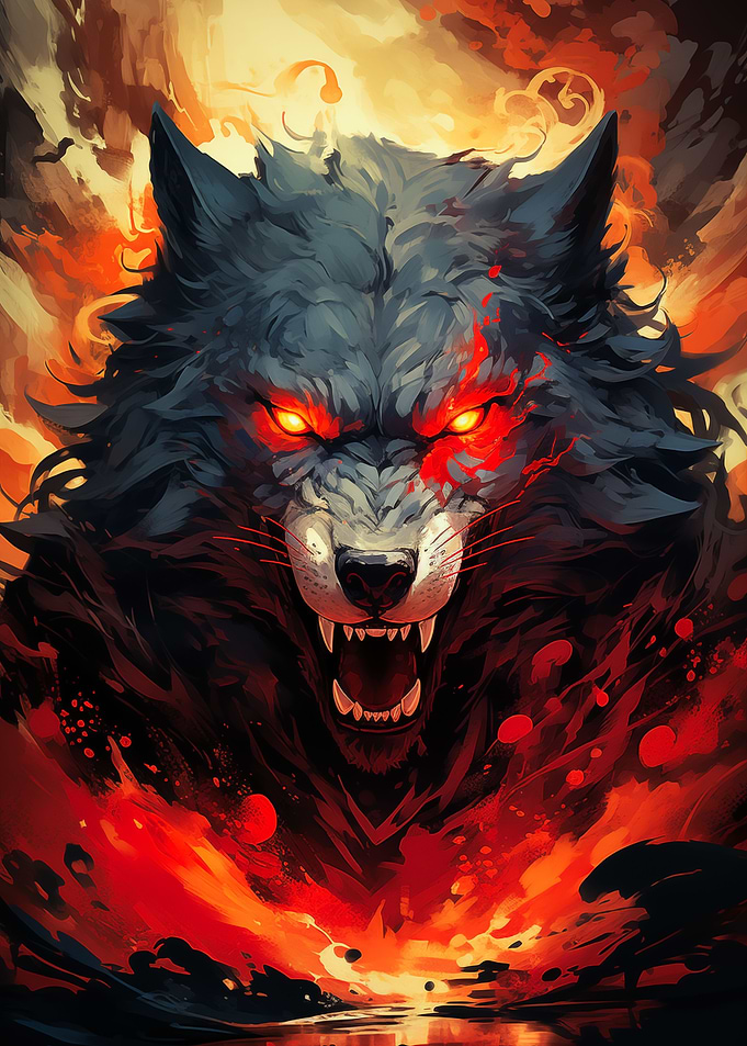 Inferno Flame Wolf