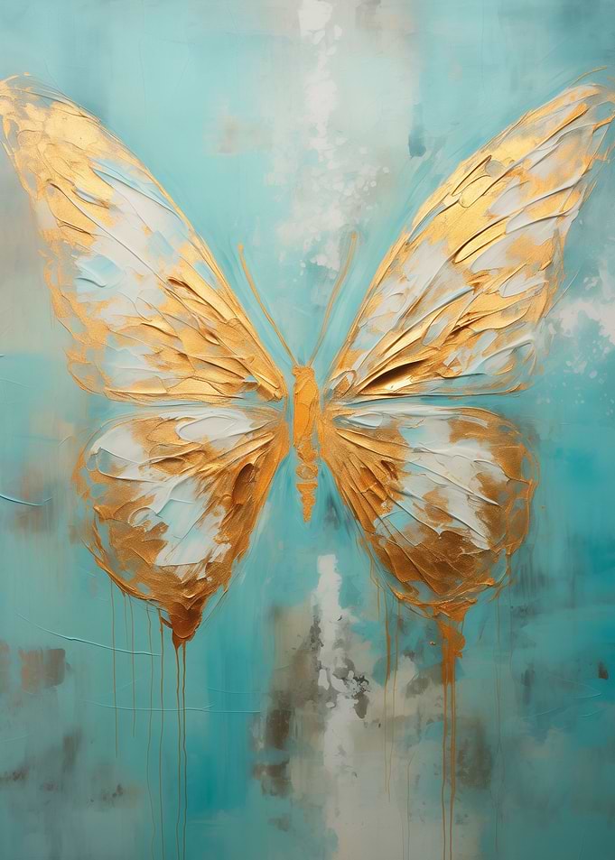 Butterfly Golden Wings