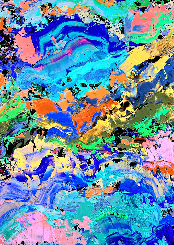 Blue background