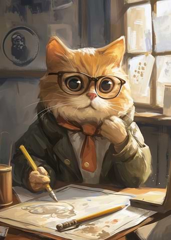 Cute Cartoon Cat