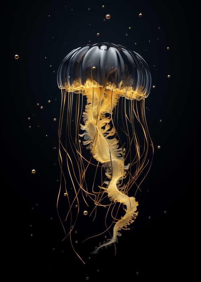 Gold Dark Animal