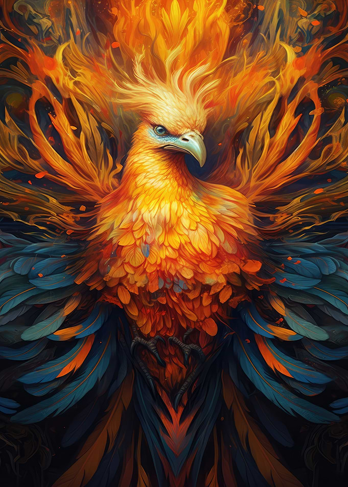 Mystical Phoenix Bird