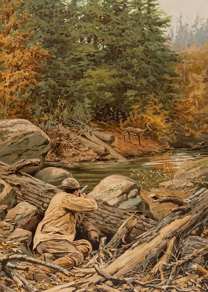Cowboy Hunting Deer