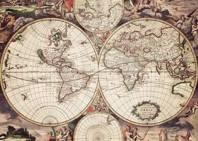 Old Map Of The World