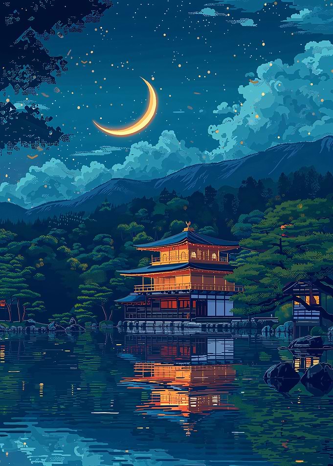 Moon Zen Landscape