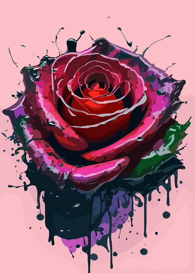 Red Rose Portrait