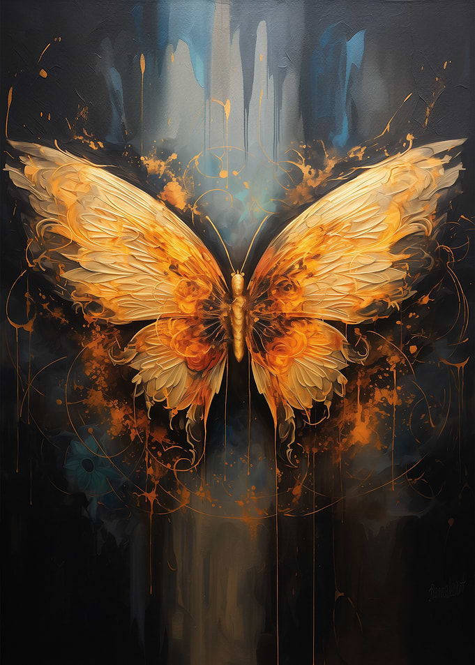 Butterfly Golden Wings
