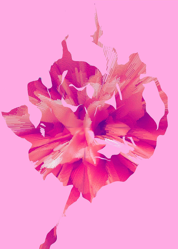 Pixel rose