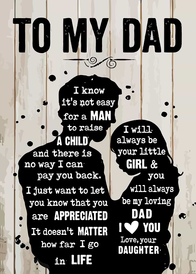 To My Dad Gift For Dad