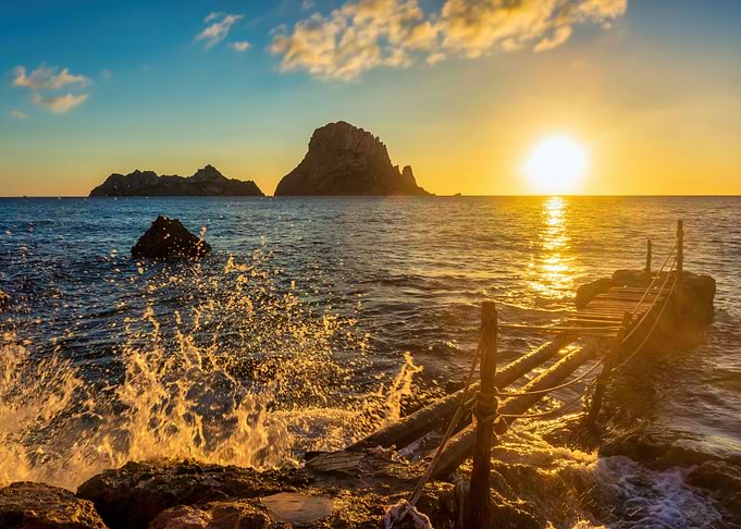 Es vedra sunset landscape