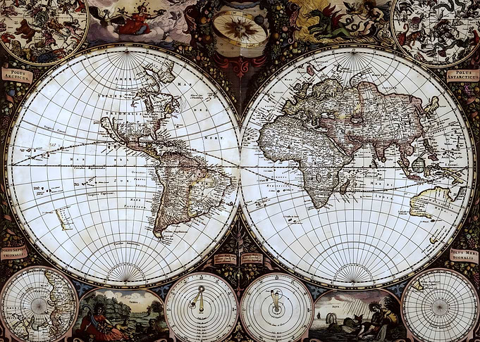 Old Map Of The World