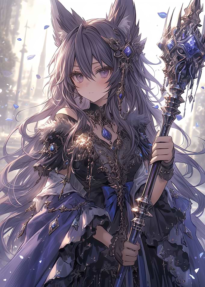 Enchanted Wolf Sorceress