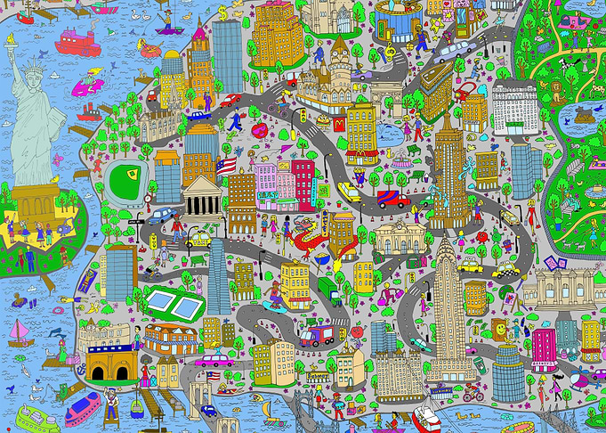 New York Comic Map