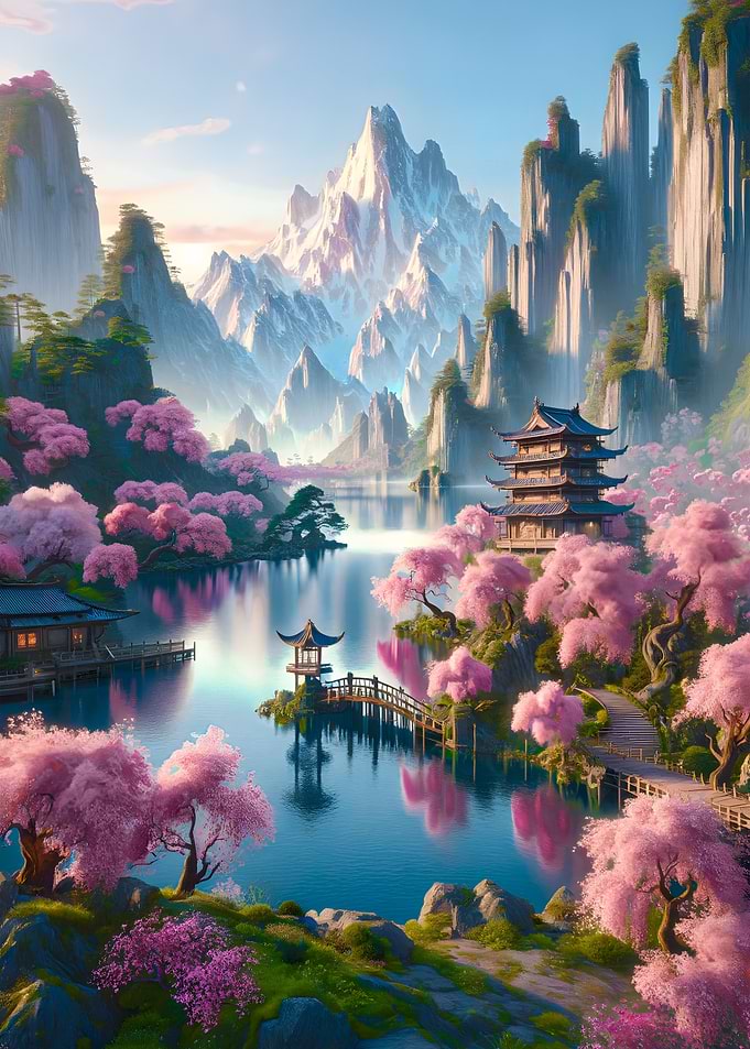 Japanese Temples Fantasy