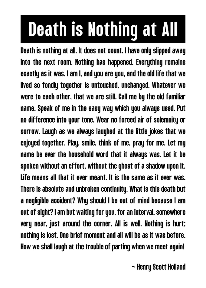 Henry Scott Holland Quote