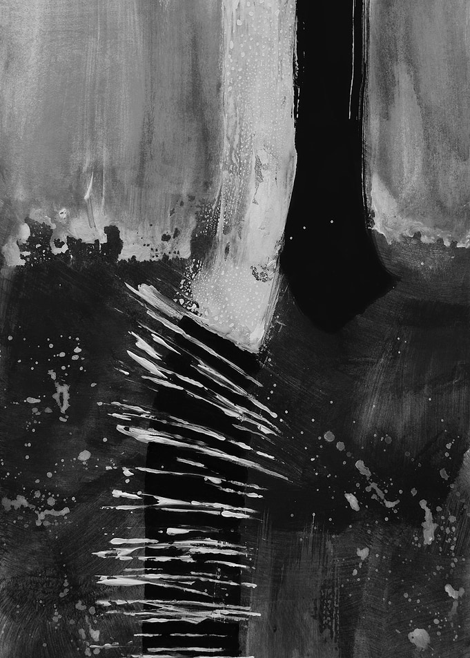 black white art