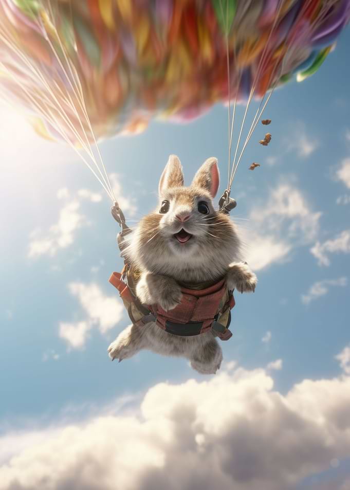 Skydiving Bunny 2
