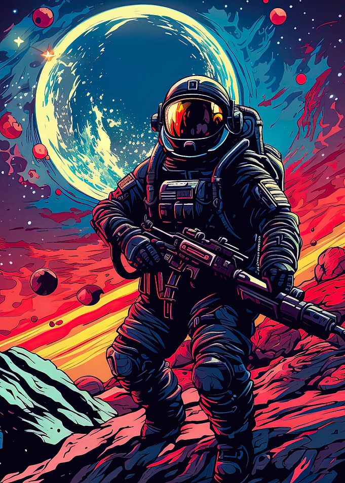 Astronaut in space