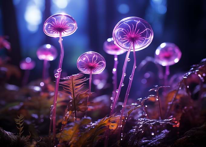Purple caps