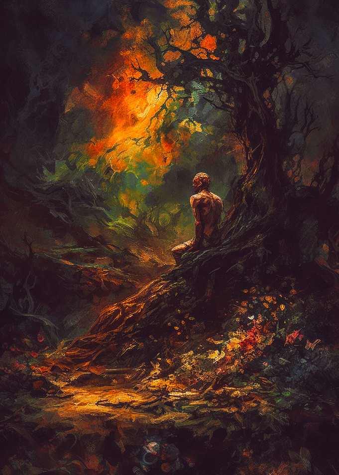 God is alone in Eden