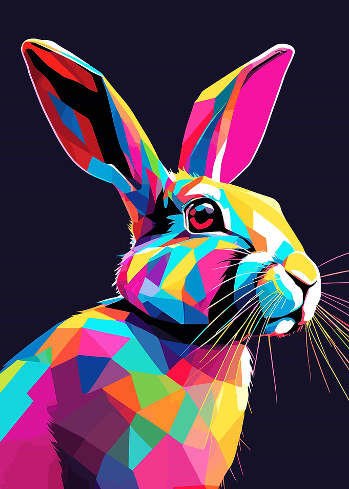 Rabbit Pop Art 2