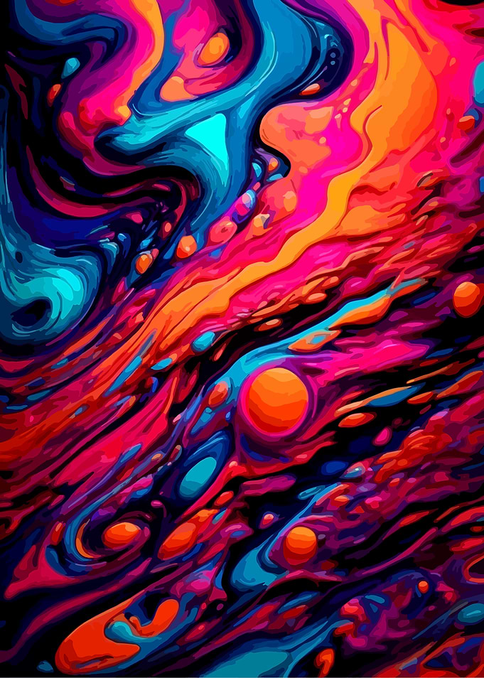 Abstract Liquid Swirls