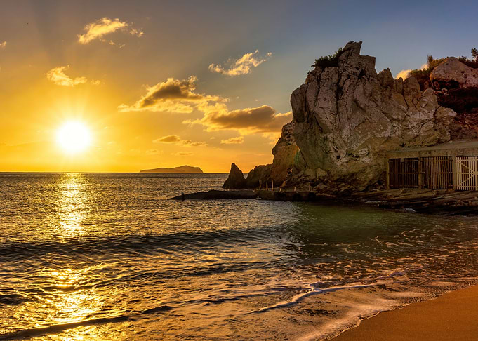Ibiza sunrise beach beauty