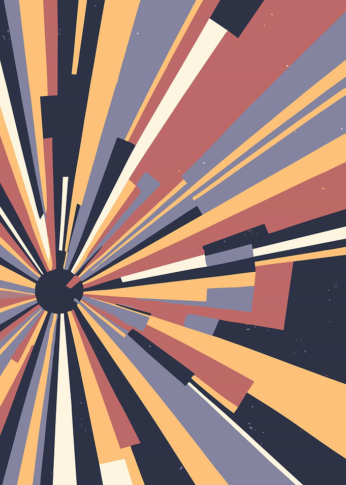 Sunrise Abstract Art