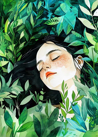 Sleeping in the grass