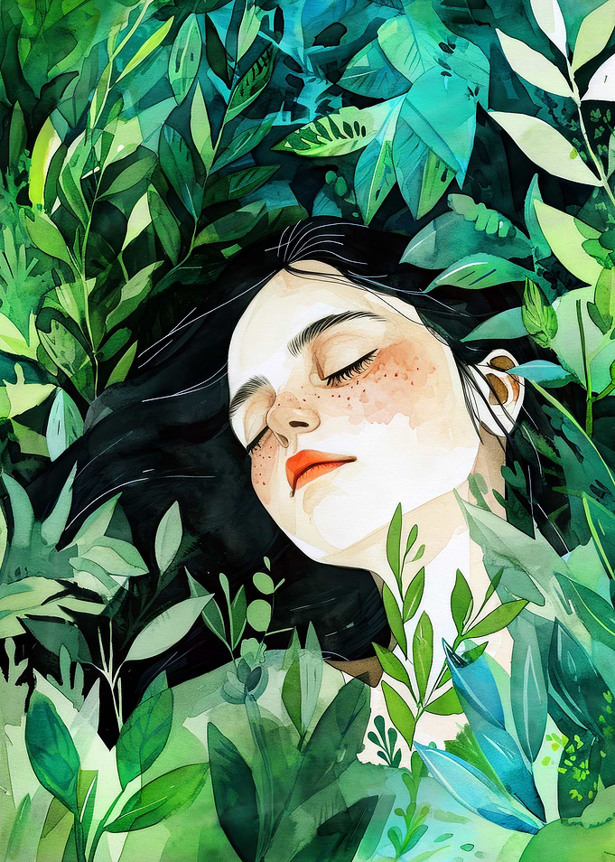 Sleeping in the grass