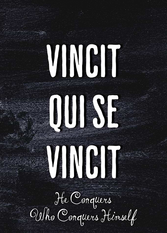 Vincit Qui Se Vincit Quote