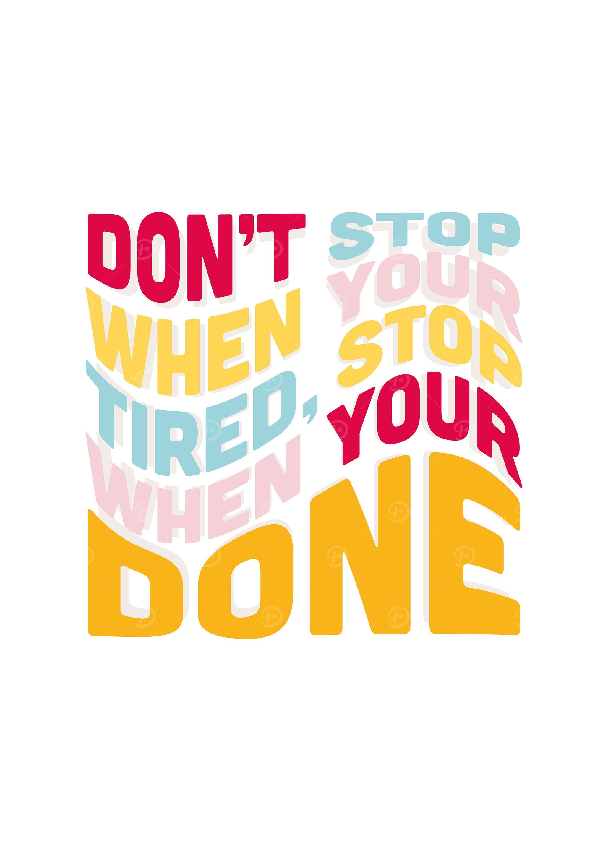 DONT STOP + A