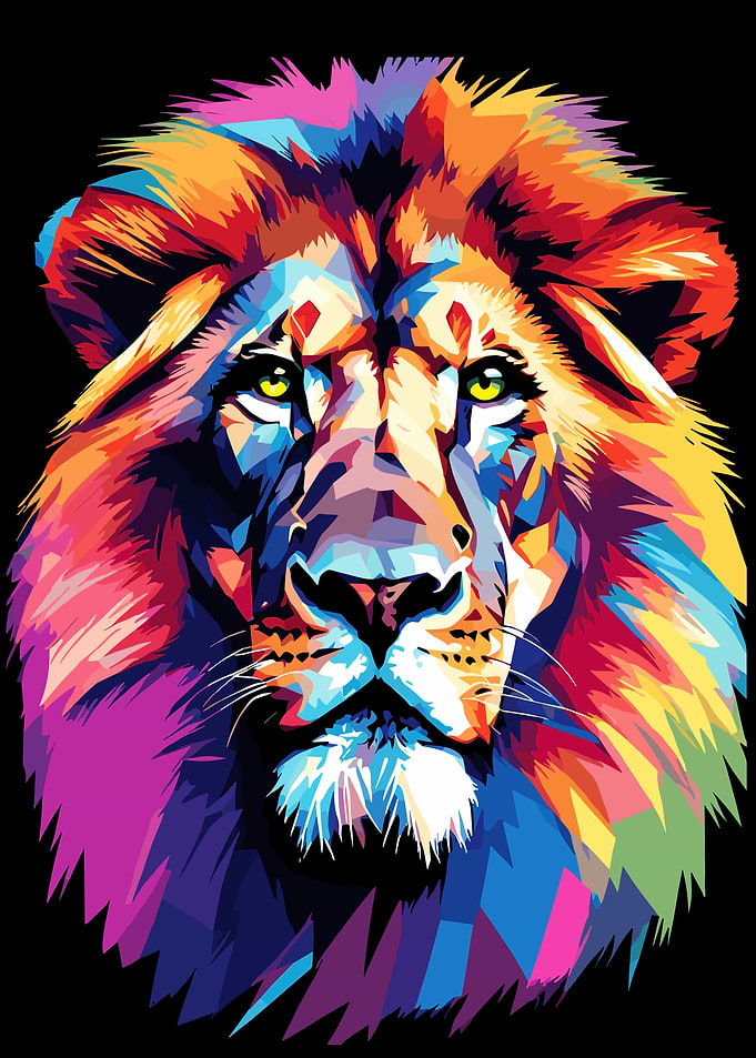 Lion Pop Art 2