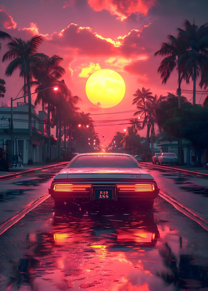 Synthwave poster