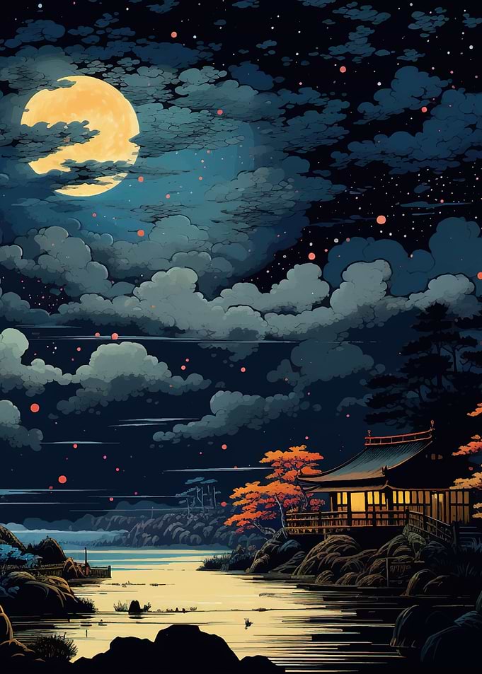 japanese night sky
